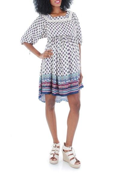 Women's Everly Grey 'willow' Print Maternity Babydoll Dress