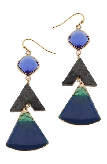 Women's Nakamol Design Triangle Drop Earrings