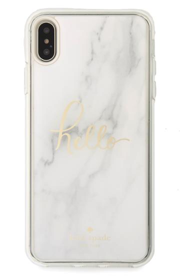 Kate Spade New York Marble Hands Free Iphone X/xs & Xs Max Case - Grey