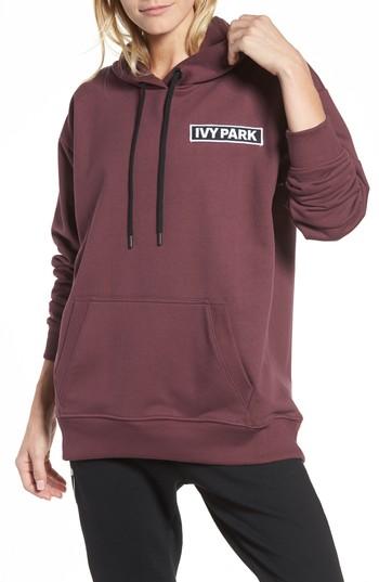 Women's Ivy Park Flag Badge Hoodie - Purple