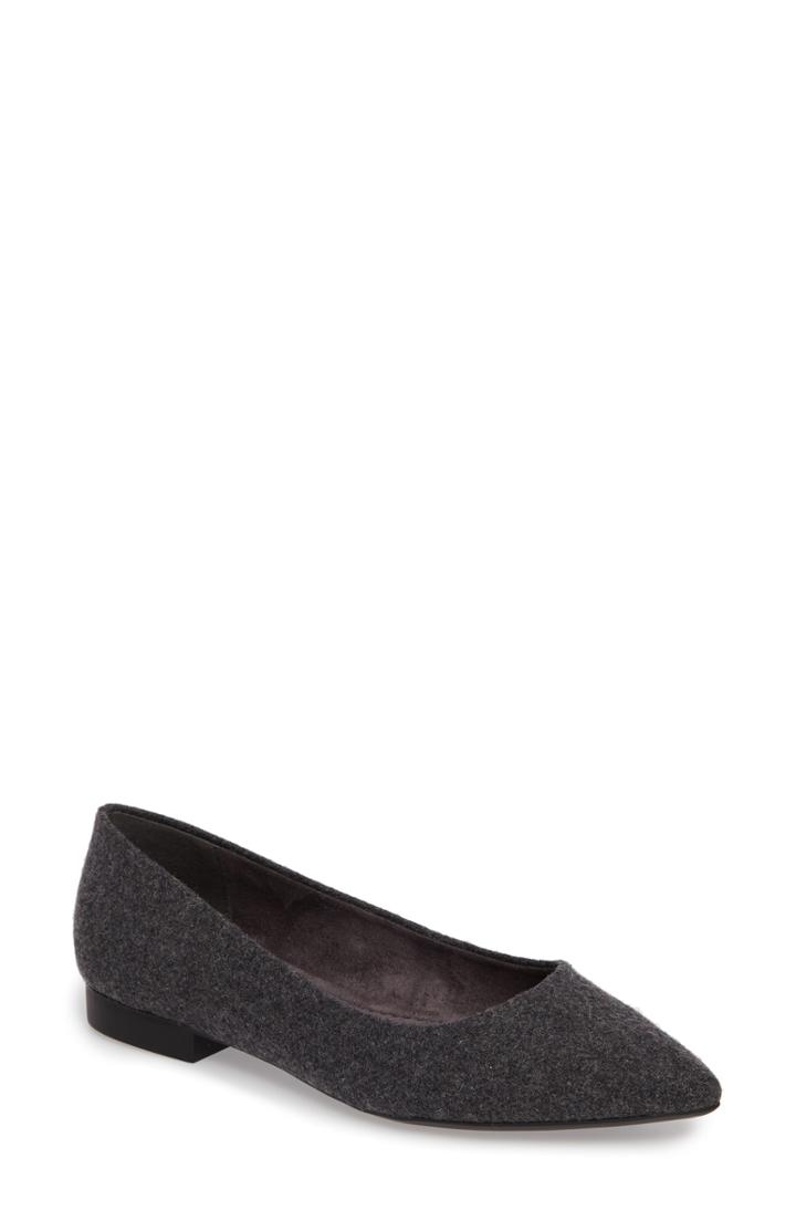 Women's Bella Vita 'vivien' Pointy Toe Flat W - Grey