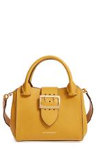 Burberry Small Calfskin Leather Tote - Yellow