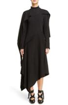 Women's J.w.anderson Side Button Asymmetrical Dress - Black
