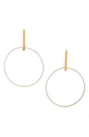 Women's Argento Vivo Front Hoop Earrings