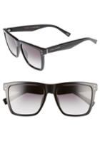 Women's Marc Jacobs 54mm Flat Top Gradient Square Frame Sunglasses - Black