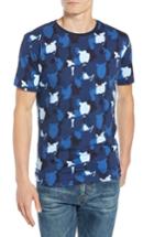 Men's Knowledgecotton Apparel Allover Owl Print T-shirt - Blue