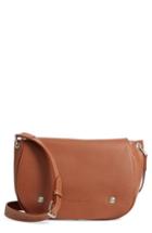 Longchamp Small Le Foulonne Leather Saddle Bag - Brown