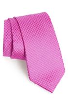 Men's Nordstrom Men's Shop Decent Neat Geometric Silk Tie, Size - Pink
