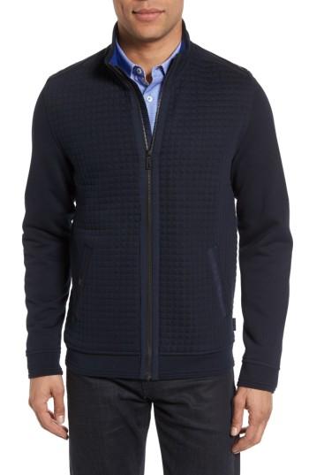 Men's Ted Baker London Whooty Full Zip Fleece Jacket (m) - Blue