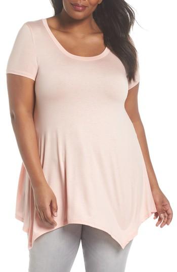Women's Soprano Sharkbite Hem Tee X - Pink
