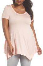 Women's Soprano Sharkbite Hem Tee X - Pink