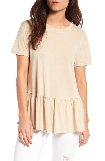 Women's Bp. Peplum Top, Size - Beige