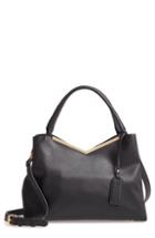 Sole Society Jhill Faux Leather Satchel - Black