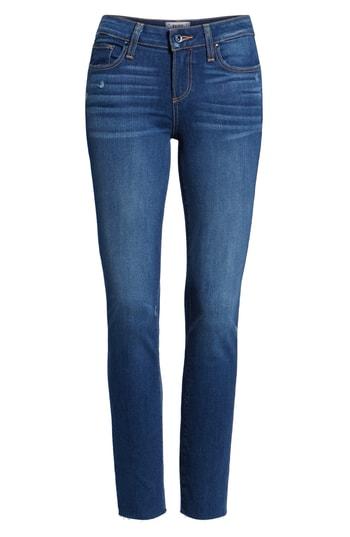 Women's Paige Skyline Transcend Vintage Raw Hem Skinny Jeans