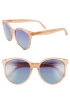 Women's Diff Cosmo 56mm Polarized Round Sunglasses - Coral/ Blue Gradient