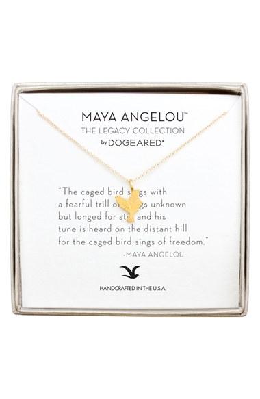 Women's Dogeared 'legacy Collection - The Caged Bird Sings' Pendant Necklace