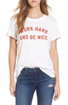 Women's Sub Urban Riot 'work Hard' Graphic Tee