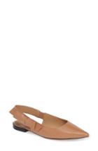 Women's Linea Paolo Darcy Bow Slingback Flat M - Beige