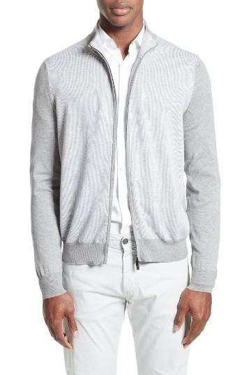 Men's Canali Zip Sweater