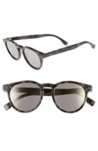 Men's Fendi 49mm Round Sunglasses - Grey/black