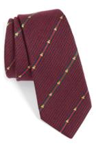 Men's Gucci Savanur Silk & Wool Tie, Size - Burgundy