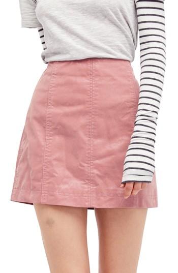 Women's Free People Faux Leather Miniskirt