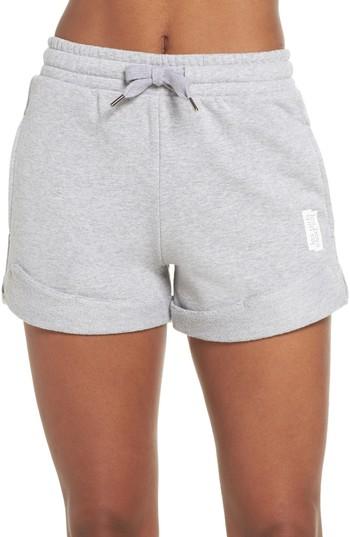 Women's Les Girls Les Boys French Terry High Waist Shorts - Grey
