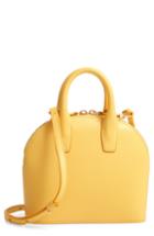 Mansur Gavriel Mini Top Handle Rounded Leather Bag - Yellow