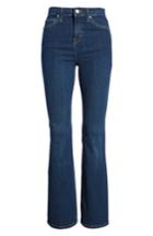 Women's Topshop Jamie Flare Jeans W X 30l (fits Like 28-29w) - Blue