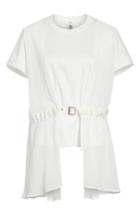 Women's Noir Kei Ninomiya Tulle Buckle Waist Tee