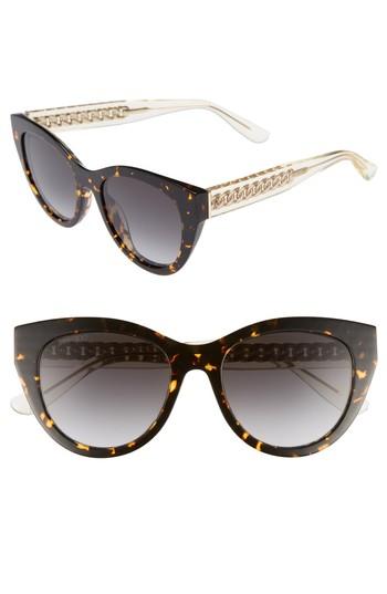 Women's Jimmy Choo Chana 52mm Gradient Sunglasses - Brown Havana Yellow