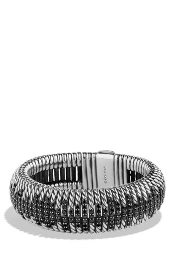 Women's David Yurman 'tempo' Bracelet With Black Spinel