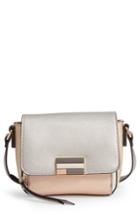 Sondra Roberts Colorblock Metallic Faux Leather Crossbody Bag - Metallic