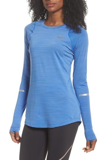 Women's New Balance Seasonless Long Sleeve Tee - Pink