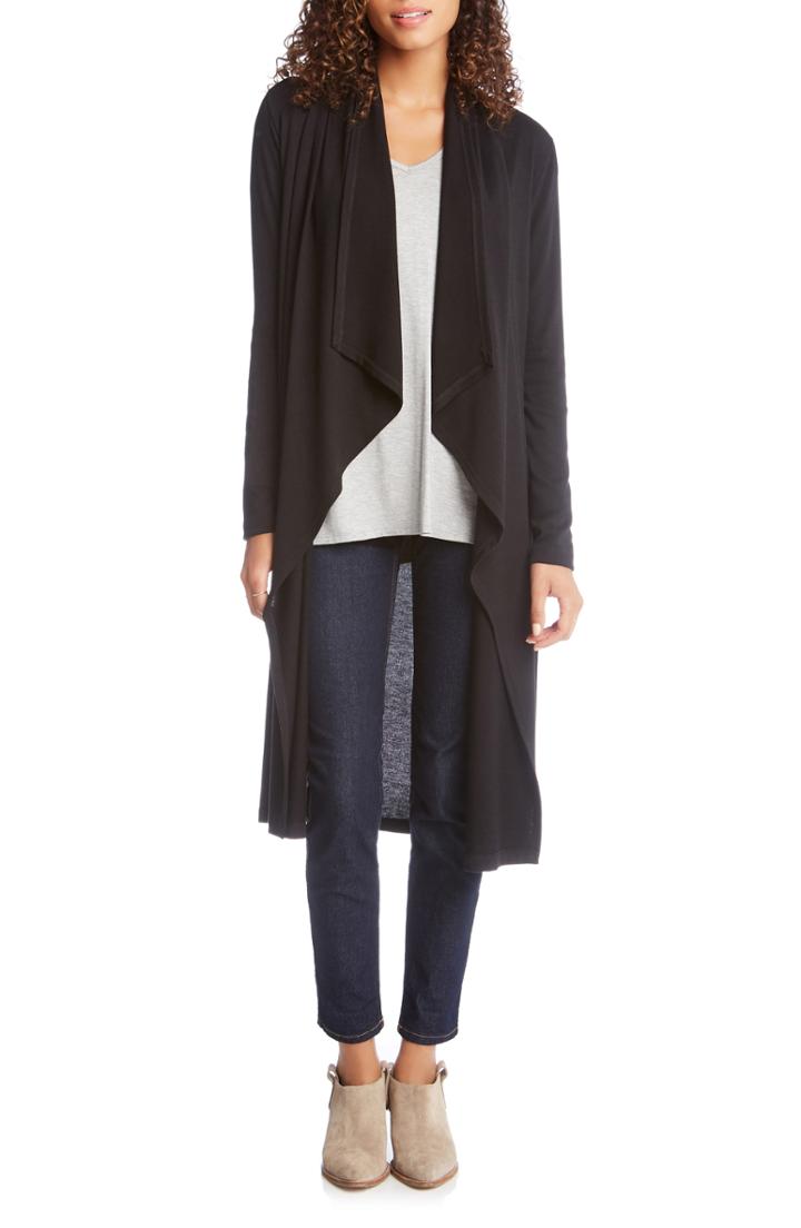 Women's Karen Kane Drape Front Duster Cardigan