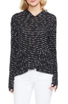 Women's Two By Vince Camuto Stripe Hoodie - Black