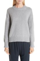 Women's Mansur Gavriel Rib Trim Cashmere Sweater - Grey
