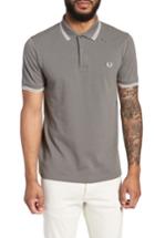 Men's Fred Perry Extra Trim Fit Twin Tipped Pique Polo, Size - Green