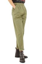 Women's Topshop Side Tab Utility Trousers Us (fits Like 0-2) - Green