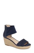 Women's Pelle Moda Kona Platform Wedge Sandal .5 M - Blue