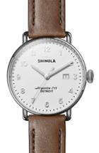 Men's Shinola The Canfield Leather Strap Watch, 45mm