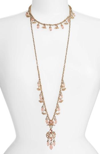 Women's Marchesa Sheer Bliss Set Of 2 Layering Necklaces