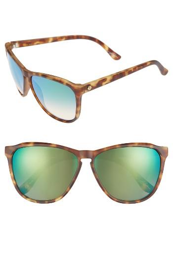 Women's Electric 'encelia' 61mm Retro Sunglasses - Pineapple Tortoise/ Green