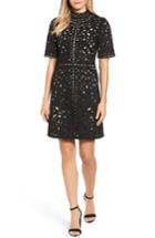 Women's Kas New York Mari Hand Cut Faux Suede Dress