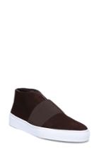 Women's Via Spiga Sayer Genuine Shearling Slip-on Sneaker .5 M - Red