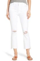 Women's Mother The Insider Step Hem Crop Bootcut Jeans - White