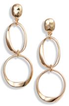 Women's Halogen Hacked Classic Organic Double Drop Earrings
