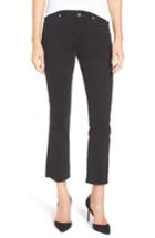 Women's Paige Colette High Waist Raw Hem Crop Flare Jeans - Black