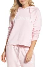 Women's Brunette The Label Middle Sister - Blonde Hoodie - Pink