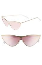 Women's Adam Selman X Le Specs Luxe The Fugitive 71mm Sunglasses -
